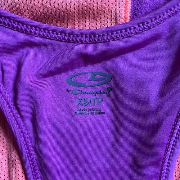 Champion Duo Dry Max  Fuschia/Peach Pink Tank Top, XS - Picture 4 of 7